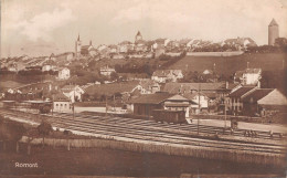 CPA  Suisse,  ROMONT, Le Gare, Carte Photo, 1925 - Romont