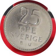 Monnaie Suède - 1963 - 25 öre Gustaf VI Adolf - Suède