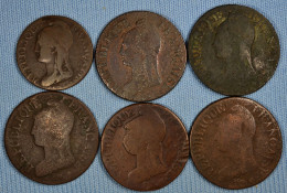 France • 5 Centimes Dupré • An 4 A • An 5 A • An 5 B • An 5 BB • An 8 A • An 8 BB • [24-246] - 1795-1799 Directorio