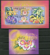 Gambie ** N° 3679EZ à 3679FE - Bloc 535R - Orchidées - Gambie (1965-...)