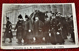 BRUXELLES - Funérailles De Léopold II -      La Levée Du Corps - Familles Royales