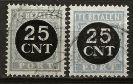 PAYS-BAS: Obl., TAXE: YT N° 71 Et 72, TB - Postage Due