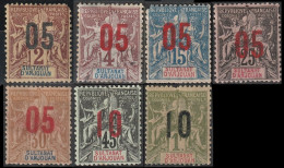 ANJOUAN 20 21 22 24 25 27 30 * MH Type Groupe 1912 (CV 24€) [ColCla] - Unused Stamps