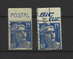 LOT TIMBRE PUBLICITAIRE CARNET GANDON - Used Stamps