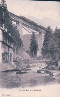 Le Day VD, Chemin De Fer, Pont Du Day Près Vallorbe, Train à Vapeur (18.2.1906) - Vallorbe