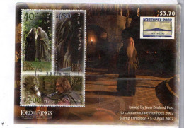 New Zealand - 2002 - Lord Of Rings - Northpex Stamp Exhibition -  M/S - Used - On Paper. ( Cond As Per Scan ) - Usados