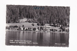 E5535) NEUSACH Am WEISSENSEE - Kärnten - Hotel ENZIAN Und Strandhotel S/W FOTO AK - Weissensee