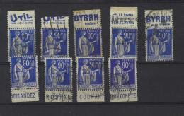 LOT TIMBRE PUBLICITAIRE CARNET PAIX - Used Stamps