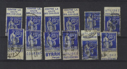 LOT TIMBRE PUBLICITAIRE CARNET PAIX - Used Stamps
