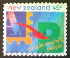 New Zealand, Scott #1226, Used(o), 1994, People Reaching People, 45¢, Multicolored - Usados