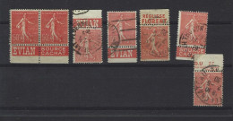 LOT TIMBRE PUBLICITAIRE CARNET SEMEUSE - Used Stamps