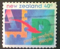 New Zealand, Scott #1226, Used(o), 1994, People Reaching People, 45¢, Multicolored - Usati