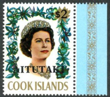 AITUTAKI 1972 - Reine Elisabeth 2$ Surchargé Aitutaki - Aitutaki