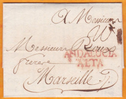 1776 - Lettre Pliée Avec Corresp De 2 P En Français De CADIZ, ANDALUCIA ALTA, Espagne Vers MARSEILLE, France - ...-1850 Vorphilatelie