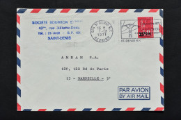 Réunion - CFA  Marianne De Béquet N° 393 Sur Lettre De Saint Denis Du 1er Décemlbre 1971 - Empreinte Sécap Très Rare - Cartas & Documentos