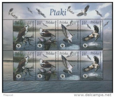 POLAND 2003 Mi 4079-82 Birds Mini Sheet MNH** - Águilas & Aves De Presa
