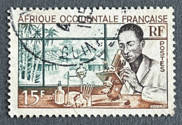 FRAWA0048U1 - Local People - Medical Laboratory - 15 F Used Stamp - AOF - 1953 - Gebraucht