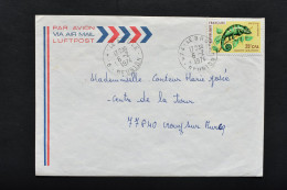 Réunion - CFA  Caméléon N° 399 Sur Lettre Du Brulé Du 6 Février 1974 - Lettres & Documents