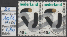 1973 - NIEDERLANDE - SM "Zusammenarbeit ...Entwicklungsländern" 40 C Mehrf. - O Gestempelt - S. Scan (1018o X2 Nl) - Usados