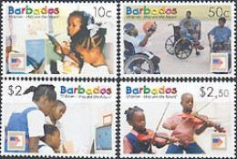 BARBADOS 2006 - L'enfance Dans Notre Futur - 4 V. - Handicaps