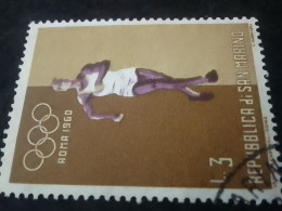 SAN MARİNO -1960-80     3    LİRE   DAMGALI - Used Stamps