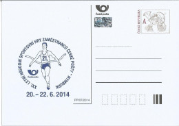 CDV B Czech Republic Summer Sport Games Of The Czech Post Employees Athlete 2014 - Postkaarten