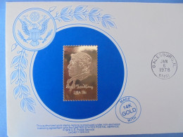 Timbre Enveloppe Avec Timbre  Carl Standburg Commémorative Stamp. First Day Of Issue 1978 - Altri - America