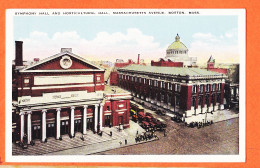 12328 / ⭐ BOSTON Massachusetts Avenue Symphony Hall And Horticultural Hall  1910s Published ABRAMS Roxbury Mass  - Boston