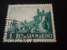 SAN MARİNO -1960-80     1    LİRE   DAMGALI - Oblitérés