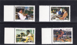 Namibia Serie 4v 1992 Integration Disabled - Vegetables, Wheelchair, Spinning Wheel, Potplants MNH - Namibie (1990- ...)