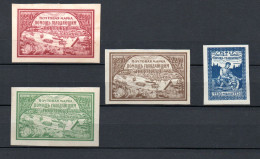 Russia 1921 Old IMPERVED Set Wolga Stamps (Michel 165/68) MLH - Nuevos