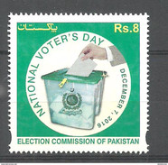 PAKISTAN 2016 CELEBRATION OF NATIONAL VOTERS DAY    MNH - Pakistan