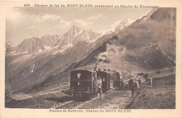 74-CHEMIN DE FER DU MONT-BLANC- STATION DE BELLEVUE CHAINE DU MONT-BLANC - Chamonix-Mont-Blanc