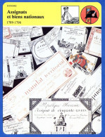 Assignats Et Biens Nationaux 1789 1796   Histoire De France  Economie Fiche Illustrée - History
