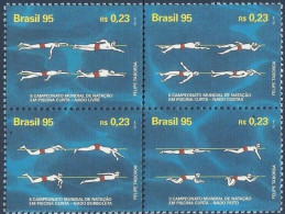 Brasil (Brazil) - 1995 - Swimming - Yv 2258/61 - Swimming