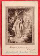 MENU / DEJEUNER Et DINER MARIAGE De JACQUELINE Et JACQUES   25 Février 1948 - Menus