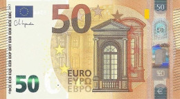 SPAIN 50 VB V019 UNC LAGARDE - 50 Euro