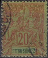 DIEGO-SUAREZ Poste 44 (o) Type GROUPE Paix Et Commerce Variété FIEFGO-SUAREZ  [ColCla] - Used Stamps