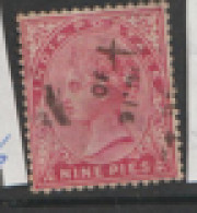 India 1882  SG  87  9p Carmine   Fine Use - 1882-1901 Keizerrijk