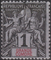 GRANDE COMORE Poste  1 * MH Type Groupe Classique 1897 [ColCla] (CV 2 €) - Unused Stamps