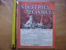 1928 Revue 6 Pratique Des Industries Mecaniques INGENIEUR CONTREMAITRE OUVRIER - Bricolage / Technique