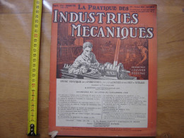 1928 Revue 8 Pratique Des Industries Mecaniques INGENIEUR CONTREMAITRE OUVRIER - Basteln