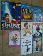 LOT 10 AFFICHE CINEMA FILM COMEDIE FRANCAISE 3 HOMMES COUFFIN DIDIER JET SET POULPE TETE A CLAQUES TBE - Affiches & Posters