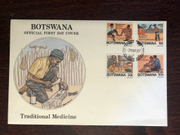 BOTSWANA FDC COVER 1987 YEAR TRADITIONAL MEDICINE HEALTH MEDICINE STAMPS - Bophuthatswana