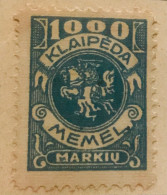 MEMEL - Armoiries Nationales - 1923 - Numéro Michel 150 - DÉFAUT - Unused Stamps