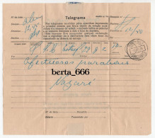 Telegrama * Estoril > Praia Do Ribatejo * 1938 * Portugal Telegram - Storia Postale