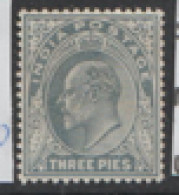 India 1902 SG  120  3p  Mounted Mint - 1882-1901 Imperio