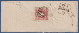 Carta, 1869 - Coimbra > Lisboa -|- D. Luis - Carimbo Barras Oval 77, Coimbra - Brieven En Documenten