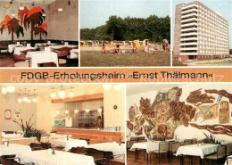 73544227 Rheinsberg FDGB Erholungsheim Ernst Thaelmann Bar Cafe Restaurant Stran - Zechlinerhütte