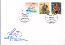 Luxembourg Set On FDC - Ciclismo